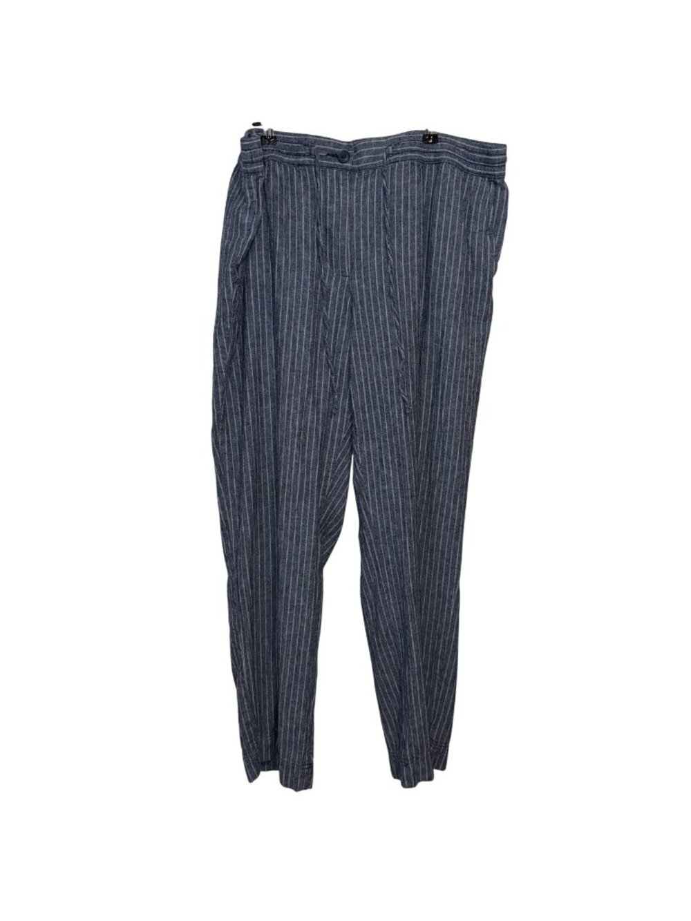 Talbots Womens 16W Blue & White Striped Pants